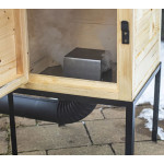 Browin Dřevěná udírna s ohništěm 60 cm 