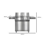 CROSSRAY 4 BLACK LINE | Plynový gril s infračervenými hořáky