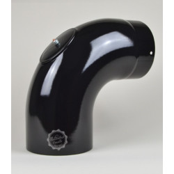 Koleno pevné 90° smaltované hladké ø 125mm s čistícím otvorem