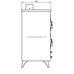 Krbová kamna Prity FGR s troubou na pečení