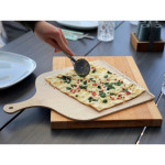 Kámen na pečení pizzy 30x38 cm vč. držáku a lopatky 