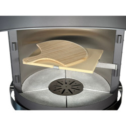 Kámen na pečení pizzy 30x38 cm vč. držáku a lopatky 