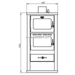 Krbová kamna Prity FM s troubou na pečení