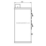 Krbová kamna Prity FM s troubou na pečení