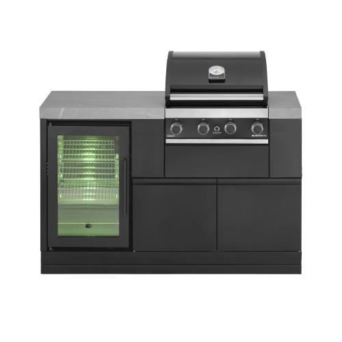 GrandPro Venkovní kuchyně BISTRO PREMIUM | Plynový gril s vinotékou | 139 cm