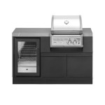 GrandPro Venkovní kuchyně BISTRO CROSSRAY | Plynový gril s vinotékou | 139 cm