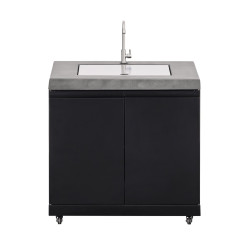 GrandPro Boční modulová skříňka s dřezem | 90 cm