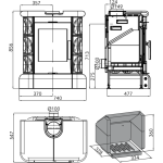 Kachlová kamna Haas Sohn Manta top + sokl, medovník
