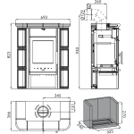 Kachlová kamna Haas Sohn Treviso MINI slonová kost