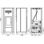 Peletová kamna Haas Sohn HSP 6 s výměníkem černá