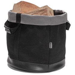 Koš na dřevo Aduro PROLINE plátěný černý