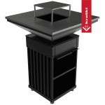 KRATKI Ohniště s grilem QUADRUM Vertical