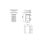 KRATKI Ohniště s grilem QUADRUM Vertical