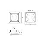 KRATKI Zahradní ohniště QUADRUM