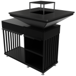 KRATKI Ohniště s grilem QUADRUM Horizontal