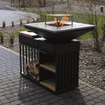 KRATKI Ohniště s grilem QUADRUM Horizontal