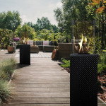 KRATKI Plynový ohřívač PATIO MINI černý prošívaný