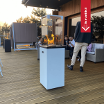 KRATKI Plynový ohřívač PATIO LIGHT bílá