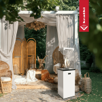 KRATKI Plynový ohřívač PATIO LIGHT bílá