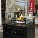 KRATKI Plynový ohřívač PATIO LIGHT černý