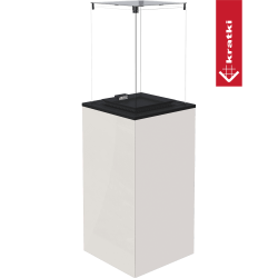 KRATKI Plynový ohřívač PATIO MINI bílý