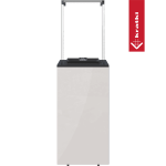 KRATKI Plynový ohřívač PATIO sklo / bílý