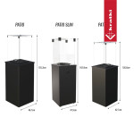 KRATKI Plynový ohřívač PATIO MINI strukturální černá