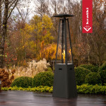KRATKI Plynový ohřívač UMBRELLA černý