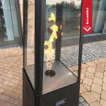 KRATKI Plynový ohřívač UMBRELLA černý