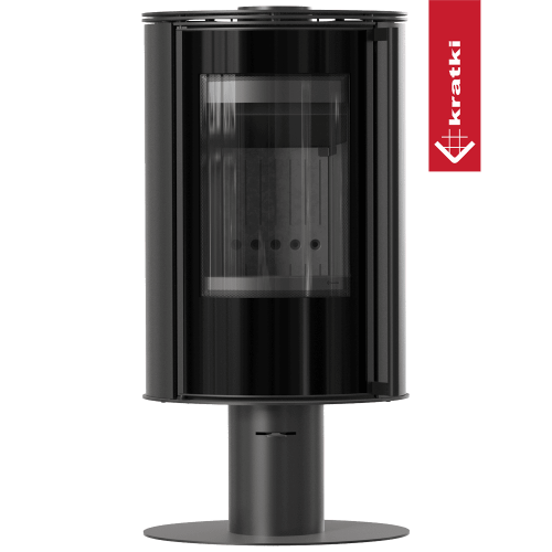 Krbová kamna Kratki PRO ERIK s podstavcem černý Thermotec