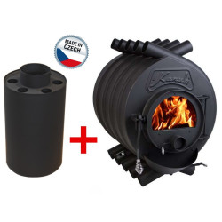 Kamna Kanuk 2 (17 kW) + Výměník 150 mm 500 mm + nářadí zdarma! 