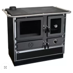 Sporák s teplovodním výměníkem MBS SD SUPER THERMO MAGNUM černý