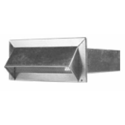 Čtyřhranné potrubí MŘÍŽKA kanálová se stříškou 90 x 200 mm