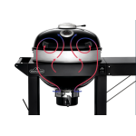 Napoleon PRO22K CART-3 | Kotlový gril na uhlí s vozíkem