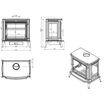 Nordflam BREMA litinová krbová kamna