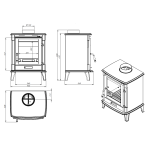 Litinová krbová kamna Nordflam ERINO 