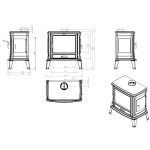 Nordflam HEMER litinová krbová kamna