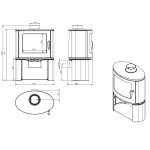 Nordflam MODENA litinová krbová kamna