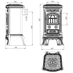 Nordflam PLATO litinová krbová kamna