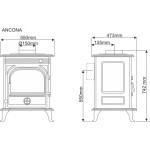 Litinová krbová kamna Nordflam ANCONA 