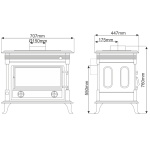 Nordflam ASTI patina litinová krbová kamna
