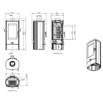 Litinová krbová kamna Nordflam SORA