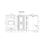 Krbová kamna s výměníkem Prity S3 W21