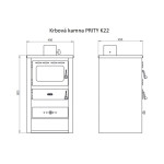 Krbová kamna Prity K22 CP