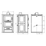 Krbová kamna s výměníkem Prity FG W15