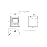 Krbová kamna rohová Prity AMB