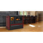 Sporák na tuhá paliva PRITY GT FI S DR bordo nerezová trouba pravý