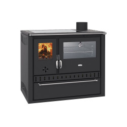 Sporák na tuhá paliva PRITY GT FI G DR černý, nerezová trouba pravý