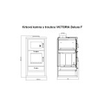 Krbová kamna s troubou Victoria DELUXE F