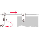 Sada napínací techniky se šikmou sluneční plachtou – barva šedá